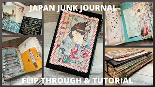 JAPAN JUNK JOURNAL | FLIP THROUGH AND TUTORIAL 🇯🇵🏯🗾