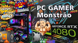 O PC GAMER mais FORTE que JÁ montei até HOJE !!! Ryzen 7800x3D + RTX 4080 ...