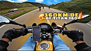 Primeira viagem na Titan 160 2022✅ + consumo na estrada