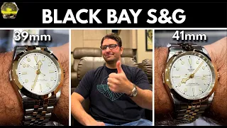 I tried on the Tudor Black Bay 39 and 41 S&G