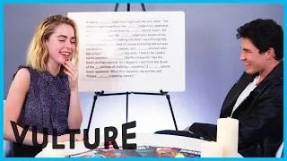 Kiernan Shipka and Gavin Leatherwood Play New York Mag Libs