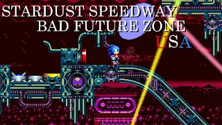 Sonic CD - Stardust Speedway Bad Future US (Sega Genesis 16-bit Remix)