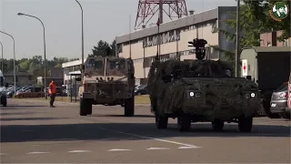 Review analysis armored combat vehicles Belgian Army Military parade 21 July 2018 Brussels Belgium