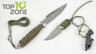 Top 10 Best Fixed Blade Survival Knife with Paracord Knife Handle