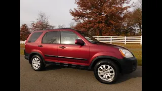 2005 Honda CR-V EX AWD - Low Miles! Redondo Red Pearl, New Tires, Extra Clean Inside and Out, A++!