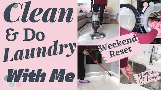 WEEKEND RESET SPEED CLEAN WITH ME | SPEED CLEANING & LAUNDRY MOTIVATION | MUMMY OF FOUR UK