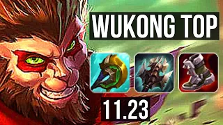 WUKONG vs URGOT (TOP) | 11/2/4, Legendary, 1.1M mastery | KR Master | 11.23