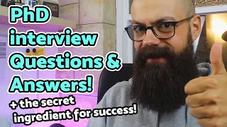 PhD interview questions and answers - the model answers and secret ingredient!