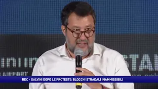Proteste per il Reddito di Cittadinanza, Salvini: «Blocchi stradali inammissibili»