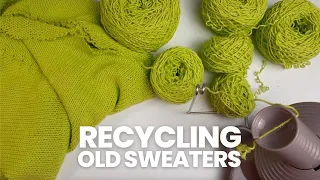 Budget Knitting: Reclaiming Yarn from a Knit Sweater