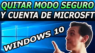 NO PUEDO INSTALAR Programas ni Aplicaciones en Windows 10. Quitar modo seguro y cuenta de Microsoft.