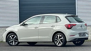 Volkswagen NEW Polo Life 2022 in 4k Ascot Grey 15 inch Essex Walk around & Detail inside