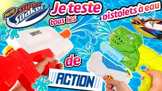 PISTOLETS à EAU Pas Chers chez ACTION Quel est le Meilleur Choix? Je les teste TOUS sur le terrain