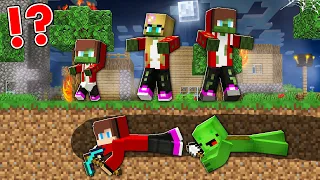 How Mikey and JJ ESCAPE Form JJ FAMILY ZOMBIE ? Underground Kingdom ! - Minecraft (Maizen)