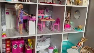 DECORANDO LA *NUEVA* MANSIÓN DE 6 NIVELES DE BARBIE/ HACIENDO LA CASA DE MIS SUEÑOS DE BARBIE /DOLL