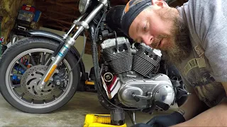 Changing The Oil In My 2007 Harley Davidson Sportster 1200