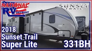 2018 Crossroads Sunset Trail Super Lite 331BH Travel Trailer RV For Sale National RV Detroit