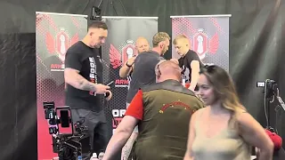 My match with Ashley Harmsworth at ArmGods Manchester expo