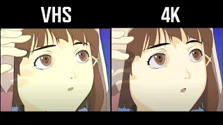 Serial Experiment Lain Opening VHS vs 4K BLU-RAY
