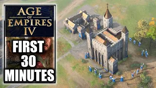 Age of Empires IV – First 30 Minutes - Tutorial How to Learn the Basics