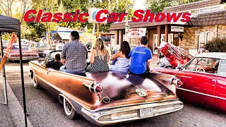 Classic Car Shows (USA travels) classic cars hot rods old cars trucks musclecars 50s 60s 70s rides