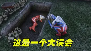 Ultraman Seven died, Siro stood in front of the grave and cried, but Seven stood up