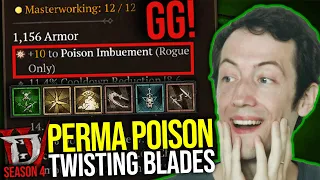 Diablo 4 - The New Perma Poison Twisting Blades Setup is here! Season 4 Rogue Build Guide