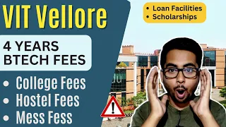 VIT Vellore | Fee Structure For BTech 2023 With Hostel | Campus Tour | Admission 2023 | VITEEE 2023