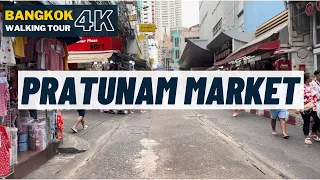 Pratunam Market - Walk with me  - Day Trip in Bangkok & Thailand [4k 60fps]