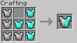 Minecraft but you can craft armor from any armor...