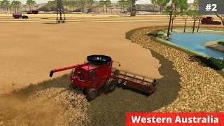 Harvesting canola | Western Australia | hardmode | Farming simulator 22 | Timelapse