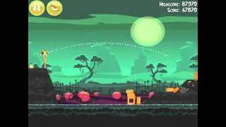 Angry Birds Seasons Ham'o'ween 1-11 Halloween 2012 Hamoween Walkthrough 3 Star