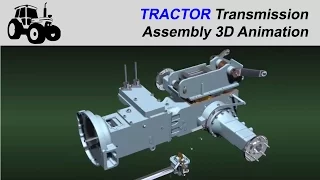 Traktör (#2) Transmisyon Montajı 3D Animasyon