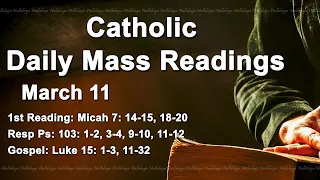 Catholic Reading for Today I Saturday March 11 2023 I Catholic Daily Mass Readings