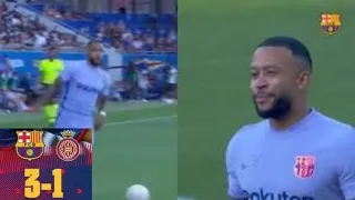 Barcelona vs Girona 3:1 Memphis depay 2021