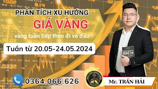 PHÂN TÍCH XU HƯỚNG GIÁ VÀNG ( tuần sau 20/05 - 24/05/2024)  #dubaogiavang #nhandinhxuhuongvang