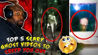 Top 5 SCARY Ghost Videos To CREEP You OUT REACTION