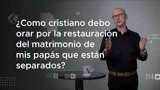 #121 ¿Debo orar por la restauración del matrimonio de mis papás si están separados? #CorsonEn1Minuto