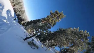 12 Inch Fresh Powder on Miracle Mile After Snow Storm - Snow Summit, Big Bear CA 2022 - GoPro 4K POV