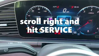 Low Tire Pressure Light 2020 Mercedes GLE - How to Reset TPMS Light