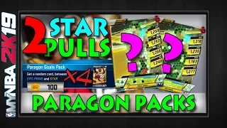 OPENING *4* PARAGON PACKS | Pulled 2 NEW Historic Star Tier Cards | MYNBA2K19 Ticket Store