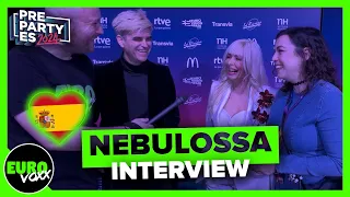 🇪🇸 NEBULOSSA - 'ZORRA' (INTERVIEW) // Madrid PrePartyES 2024 // Spain Eurovision 2024