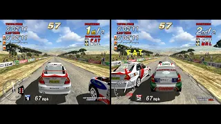 Sega Rally 2 arcade VS races 60fps