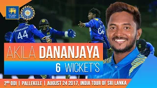 Akila Dananjaya's magical six-wicket haul | India tour of Sri Lanka 2017