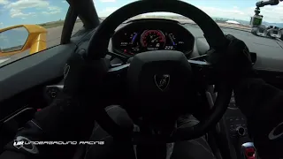 Underground Racing 260 mph 1/2 mile Huracan inside view