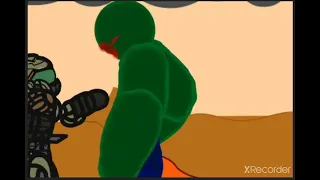 DOOMguy VS  zombie