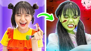 I Participated In A Zombie Costume Challenge 💄🧟 Rich Vs Poor Makeup Contest