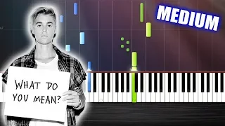 Justin Bieber - What Do You Mean - Piano Cover/Tutorial by PlutaX - Synthesia