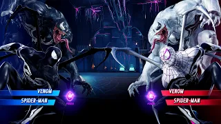 Black Venom & Black Spiderman vs White Venom & Spiderman (Very Hard) - Marvel vs Capcom | 4K UHD