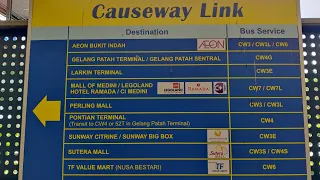 SG to JB | Land Borders : Tuas Checkpoint to Sultan Abu Bakar CIQ to Sutera Mall